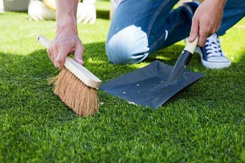 Hướng dẫn vệ sinh cỏ nhân tạo đúng cách